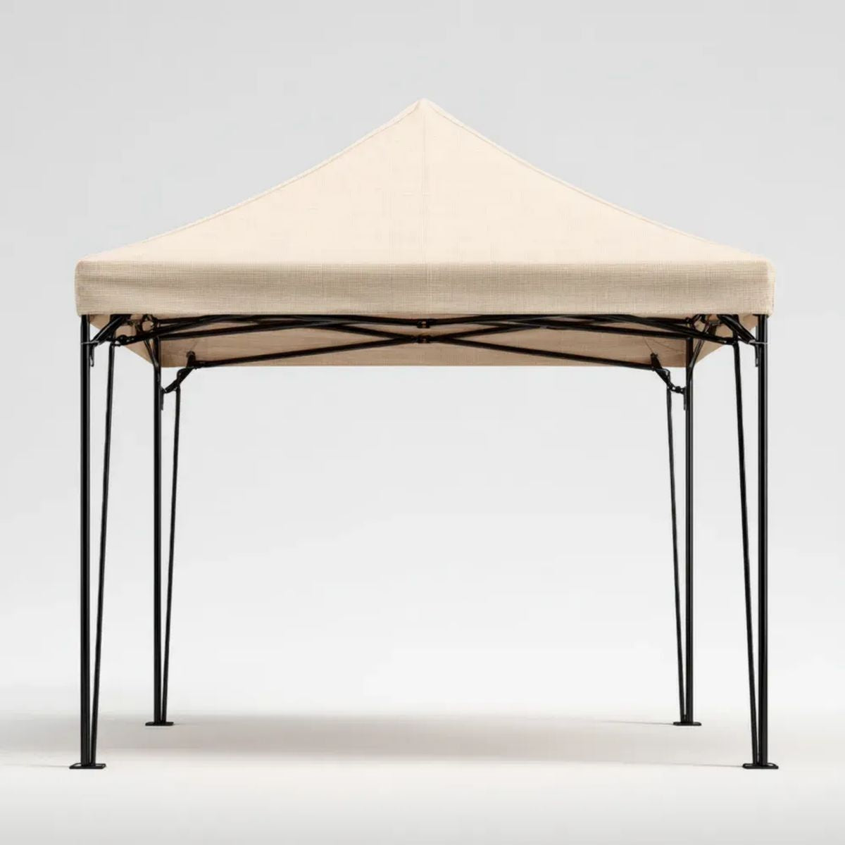 Altana lub pergola, Beżowa stożkowa tonella w poliestrze i stali krzemowej 300 x 300 x 250 cm