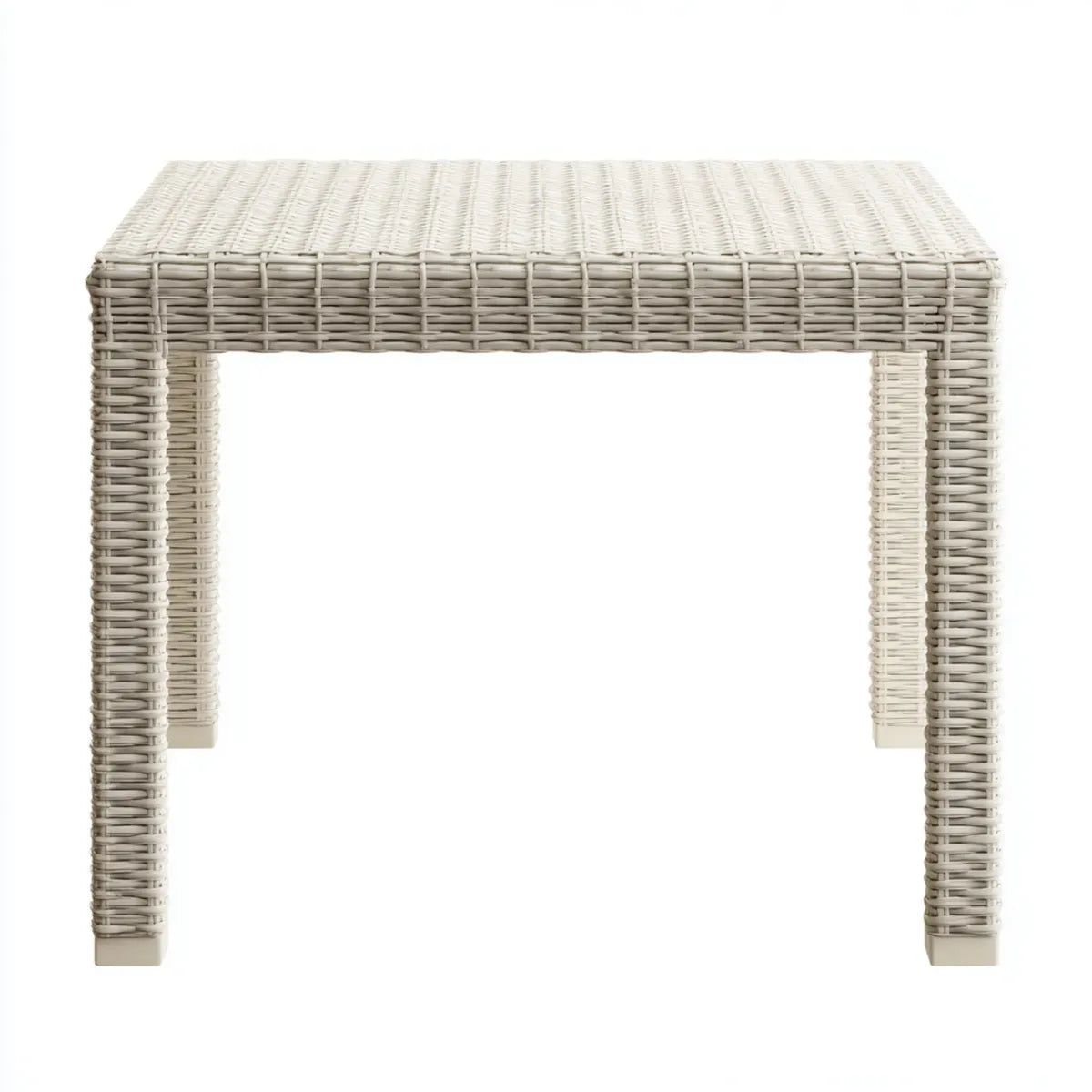 Stół ogrodowy, Taras krem do stołu 120 x 70 x 75 cm polirattan prostokątny