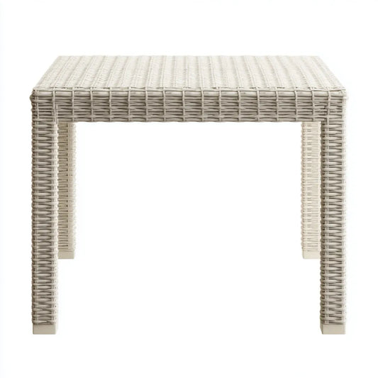 Stół ogrodowy, Taras krem do stołu 120 x 70 x 75 cm polirattan prostokątny